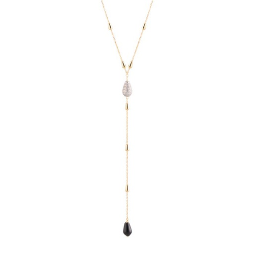 [FNEC.00080462] Rosary Necklace with Zircons and Natural Stones