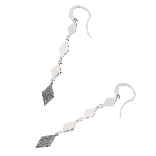 [FEAR.00080470] Diamond Shape Dangle Earrings