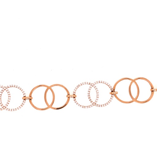 [DBRC.00080502] WG Double Circles Eternity Bracelet