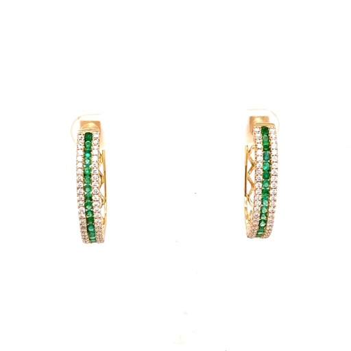 Gemstone and Diamond Earring
