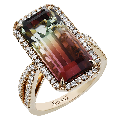 Watermelon Tourmaline Ring