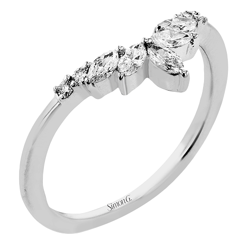 Marquis and Round Diamond Right Hand Ring