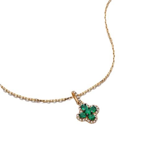 Felicity Emerald and Diamond Pendant