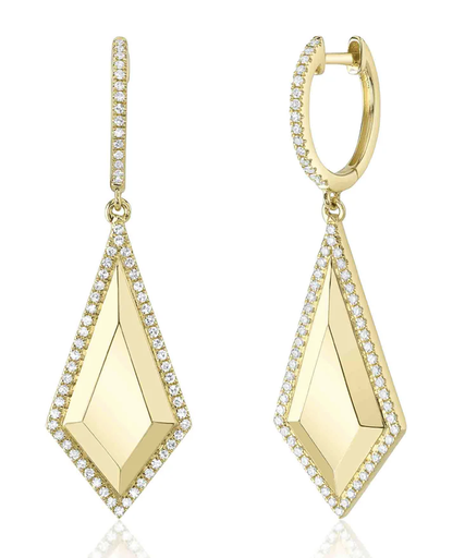 [DERR.00081080] 0.33CT REVERSE KITE DIAMOND EARRINGS