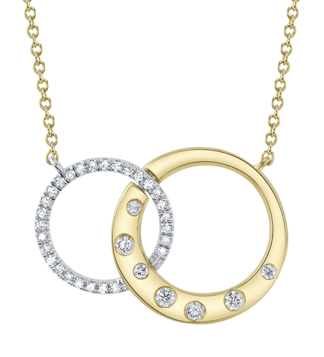 [DNCK.00081086] 0.16CT INTERLOCKING DIAMOND NECKLACE