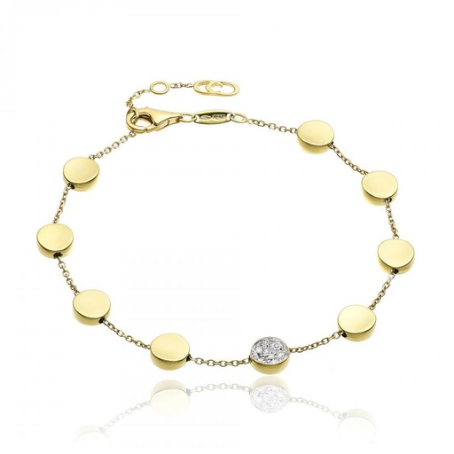 [DBRC.00081094] Eight Station Gold Disk W/ One Pave Disk