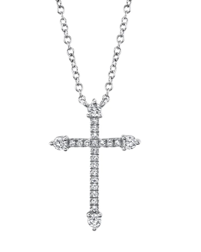 DIAMOND CROSS NECKLACE
