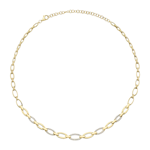 [DNCK.00081124] DIAMOND LINK NECKLACE