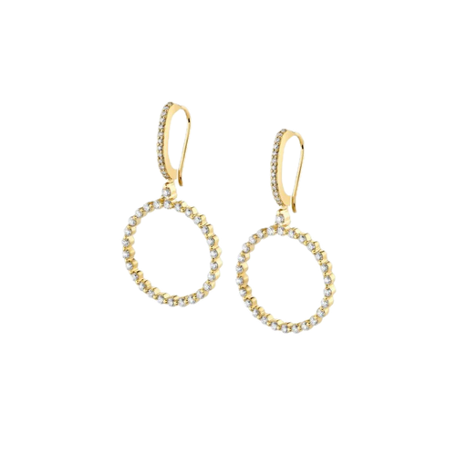 [DERR.00081167] Cloud Ring Drop Earrings