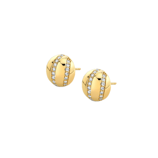[DERR.00081171] Orb Stripe Button Studs