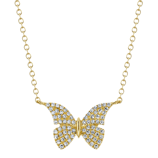 [DNCK.00081205] DIAMOND BUTTERFLY NECKLACE