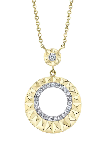 [DNCK.00081292] Medallion Necklace with Diamonds