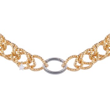 [FNEC.00081367] Hammered Look Necklace