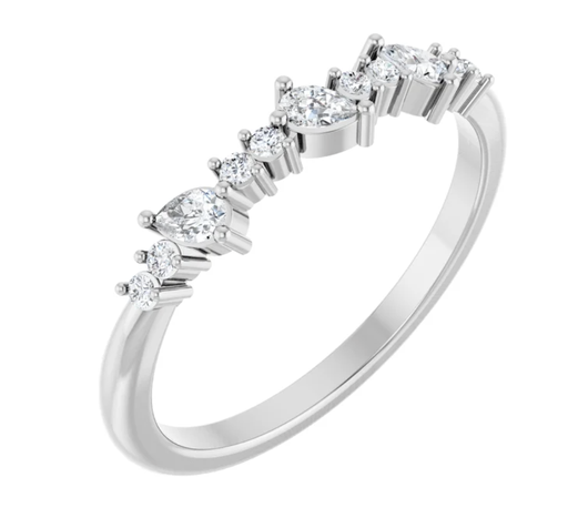 [AARG.00081724] Asymmetrical Anniversary Band