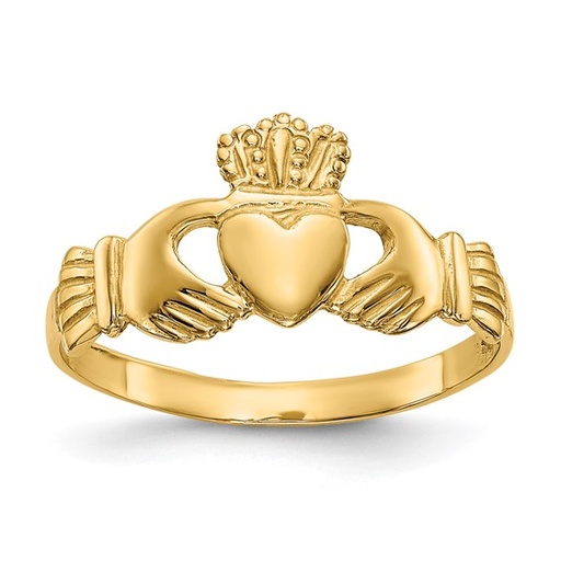 [GRNG.00082253] 14k Polished Ladies Claddagh Ring