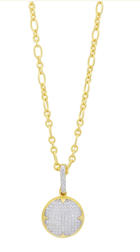 Signature Times Square Pavé Short Pendant Necklace