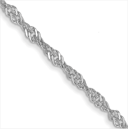[GNCK.00084143] 14k WG 1.4mm Singapore Chain